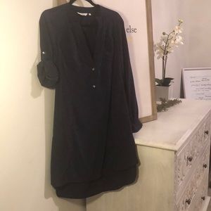 ZOA Two Pocket Navy Shirt Dress